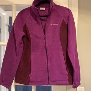 Columbia Fleece - women’s size L purple/maroon